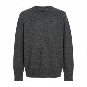 J. Crew Lambswool Blend Marled Crewneck Pullover Sweater Charcoal Gray Sz Large